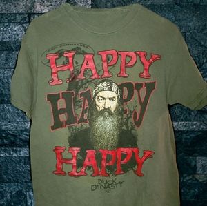 Duck Dynasty Father Phil Happy Happy Happy Tee